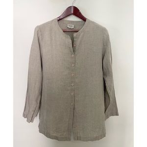 Eileen Fisher Linen Shirt Tunic